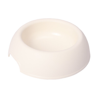 

US card pet cat dog food bowl water bowl non-slip resin drinker  number sugar ring bowl ivory white