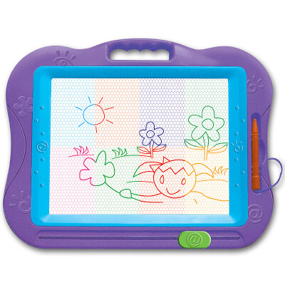 

QIQUTOYS 9988A color magnetic board drawing board oversized children's drawing board small blackboard 1-2-3 years old color toys baby graffiti board