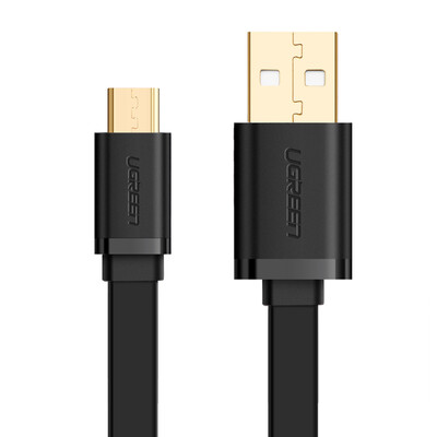 

UGREEN зарядка с линией / линия передачи данных / Micro USB кабель для зарядки 0,5м Черный - плоская линия