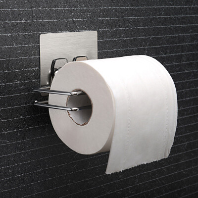 

【Jingdong Supermarket】 Shuangqing home Seamless stickers toilet roll paper holder sucker paper towel rack towel rack SQ-5013