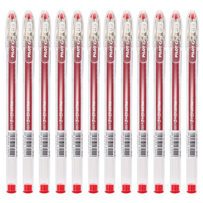 

PILOT BL-G1-5T Student Office Water Bottle BL-G1-5 Neutral Pen Red 05mm 12pcs