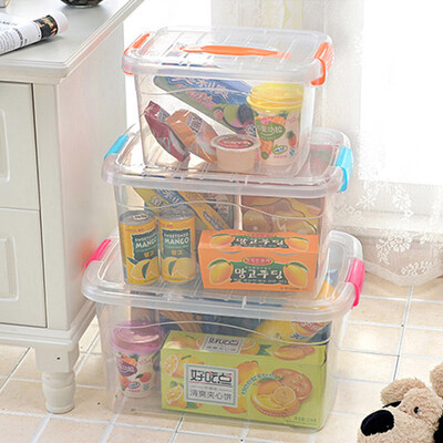 

Green plastic storage box storage box storage box portable storage box 3 Pack