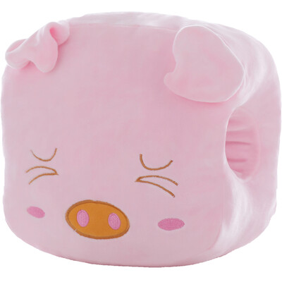 

Depressed pig plush toy Valentines Day gift holiday gift cute pig head siesta pillow to send girls gifts hand warmers cushion pillow cute pink depressed pig