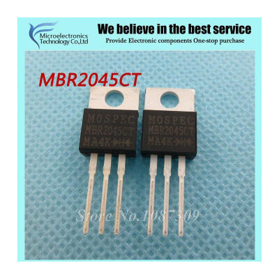 

10pcs free shipping MBR2045CT MBR2045 MBR2045C Schottky & Rectifiers 20A 45V TO-220 new original