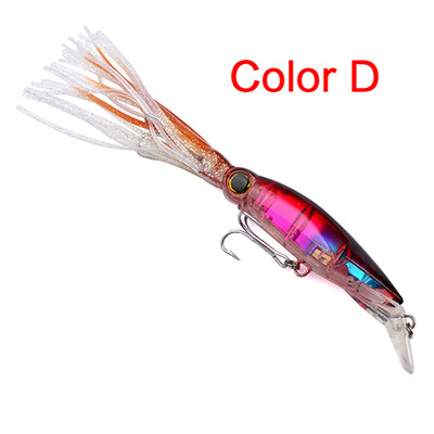 

1pc design Squid 7"-14cm/1.566oz-40g fishing lures 6 Colors fishing bait 1/0# Hook fishing tackle