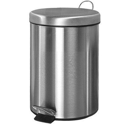 

Ou Runzhe trash cans 12L stainless steel sanding household kitchen pedal waste paper storage box
