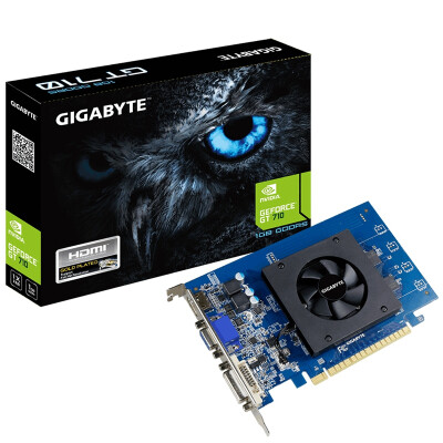 

Gigabyte (GIGABYTE) GT 710 GV-N710D5-1GI 954MHz / 5010MHz 1G / 64-битных GDDR5 Графика