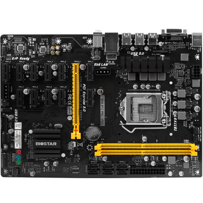 

BIOSTAR TB250-BTC PRO native support 12 PCI-E slot motherboard (Intel B250 / LGA 115A