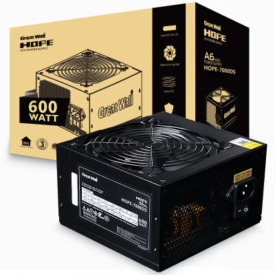 

Great Wall rated 600W HOPE-7000DS power supply (60cm long output line / active PFC / silent fan