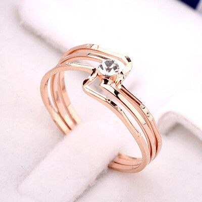 

Yoursfs Free shipping titanium steel lady fashion engagement rings for women wedding band