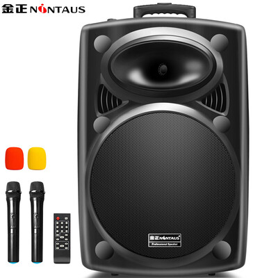 

Jinzheng (NINTAUS) N16 двойной 5-дюймовый квадратный танец аудио Bluetooth наружный рычажный динамик портативный микрофон