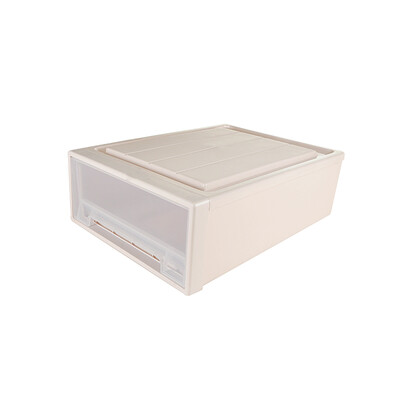 

Revitalizing drawer storage box 47 large Single layer freely stacking combination cabinet transparent storage box storage box plastic CH1360