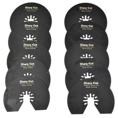 

80mm HSS Oscillating Multi Tool Half Circle Saw Blades For metal Cutting 10pcsLot14TPIfit for Multimaster power tools
