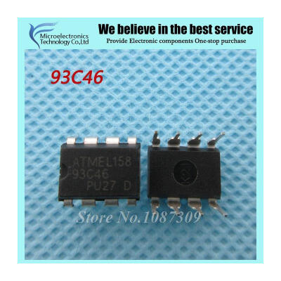 

10PCS free shipping AT93C46 93C46 DIP-8 EEPROM 64x16 new original