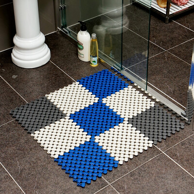 

Ou Runzhe hydrophobic pad thickening bathroom hydrophobic free stitching can cut carpet bathroom hollow water pad 9 piece