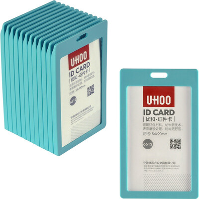 

Отлично и (UHOO) 6612 конфета цвета вертикального знак держатель Light Blue 12 / коробки разрешение персонала работы карточки значок