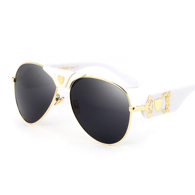 

Peekaboo mens summer sunglasses women mirror retro black lens sun glasses white top designer shades men high quality cool uv400