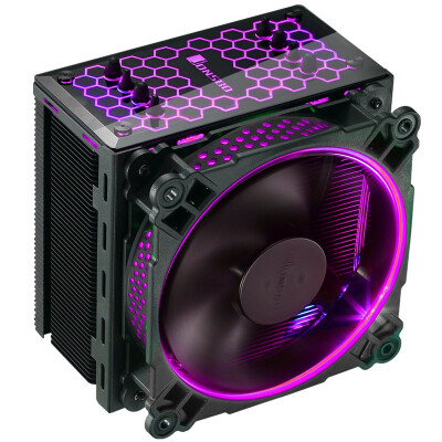 

Qiaosi Бо (JONSBO) CR-201 RGB-версия RGB тепла процессора раковины (черный / Multi-платформы / 4 Тепловая труба / термостат / 12см вентилятор / поддержки АУРА RGB / смазка прилагается)