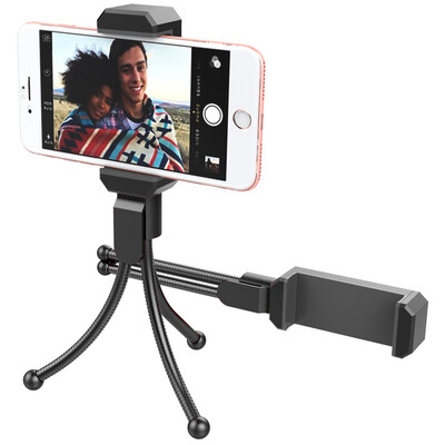 

ESCASE self-timer mobile phone stand mini tripod Huawei mobile phone iphone Samsung mobile phone self-timer bracket millet mobile video conference desktop support gentleman black