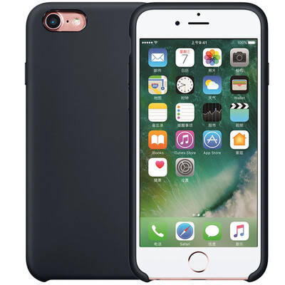 

Black&black optional - original feel supermodel iPhone 7 iPhone 8 mobile phone case Apple 78 liquid silicone mobile phone shell male&female anti-drop silicone mobile phone sets black fit on iPhone 78 47 inches