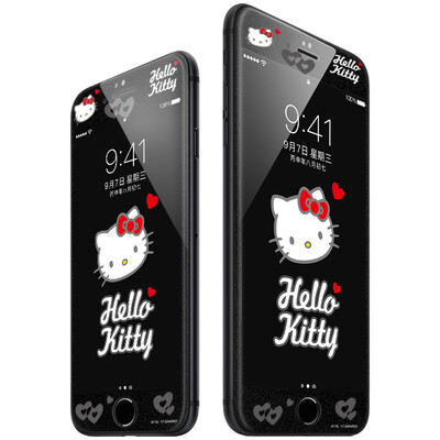 

Подлинная HelloKitty плюс отличное яблоко iPhone6s / 6 закаленное стекло мембрана сторона пленки из углеродного волокна мягкой пастели флэш фильм Милая Кейти