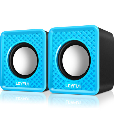 

LOYFUN LF-501 3.5mm Mini Computer Speakers, Powered by USB （blue）