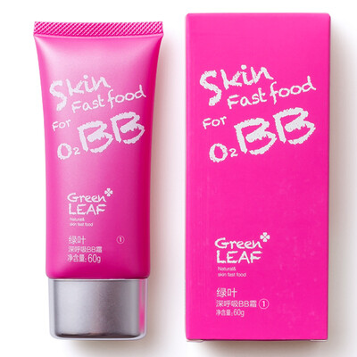 

Green leaves take a deep breath BB cream 60g1 white color isolated Concealer Brightening Beauty liquid foundation liquid bare makeup light breathable