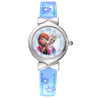 

Дисней (Disney) часы кожа мультфильм смотреть детям смотреть Frozen девушка TZ-21055L1