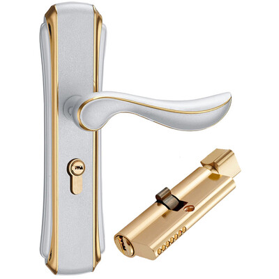 

Yuhuaze Continental Door Lock Bedroom Door Lock Wooden Door Lock Security Lock Three-piece Sands Silver