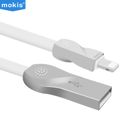 

Moxi mokis zinc alloy Apple data cable charge line mobile phone charger line 15 m white for iPhone7 5s SE 6 6s Plus iPad4 5