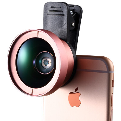 

Chuang (cherllo) 037 mobile phone lens wide-angle macro two-in-one suit rose gold apple iphone Huawei millet general high-definition self-portrait camera SLR external camera