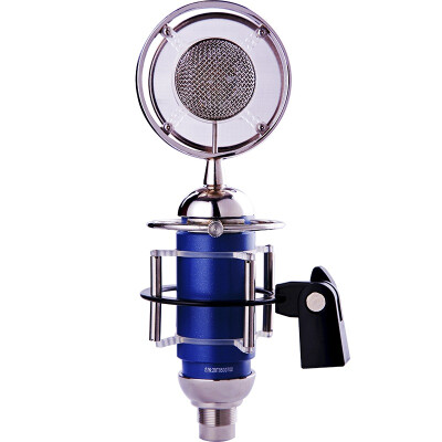 

iSK T2050 professional condenser microphone star light blue pure aluminum coating small vibration sound head professional recording network K song presided over the call wheat star upgrade section