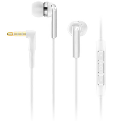 

Sennheiser CX200i White Earphone Headset Mobile Phone Headset White Apple Edition