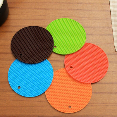 

Jingdong supermarket] Ou Run Zhe insulation pad 18CM silicone multicolored kitchen kitchen table mat 5 installed
