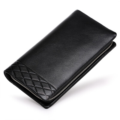 

Caroris Men's wallet genuine leather long section Hand bag business