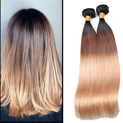 

Brazilian straight Ombre Brazilian Hair Ombre Human Hair 1 Bundles Wet And Wavy Brazilian Virgin Hair Weave Bundles No Shedding