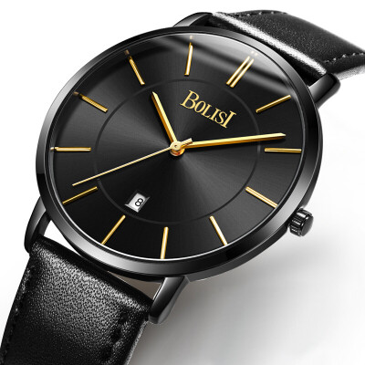 

BOLISI 8245 Fashion Ultra Thin Big Dial Quartz Wrist Watch With Date For Men