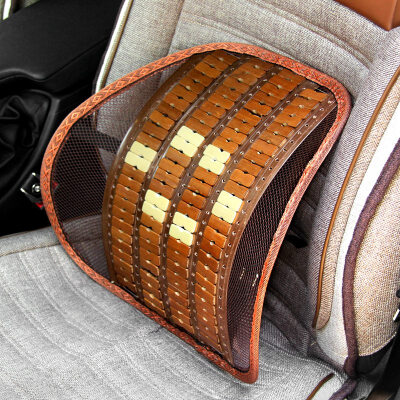 

Fun round car waist back pad waist cushions office chair wire elastic waist waist waist waist pillow ice silk bamboo breathable cushions