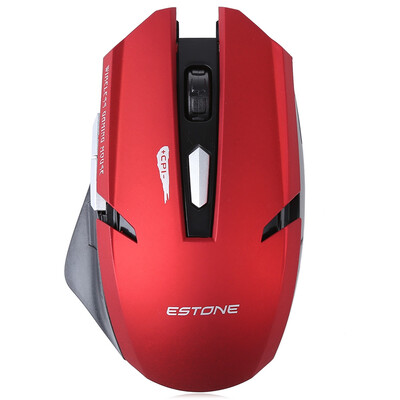 

ESTONE E-1700 1600DPI USB-приемник Оптическая 6D игровая мышь (красный)