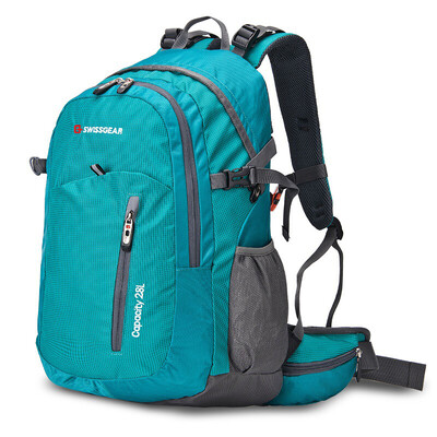 

SWISSGEAR Dedicated Latticed Fabric 28L Casual Sports Outdoor Hiking Backpack JP3128Ⅱ Turquoise