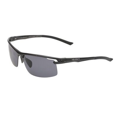 

Helen Keller sunglasses aluminum magnesium polarized sunglasses driving mirror fashion sunglasses tide H1381ALP30 black box gray