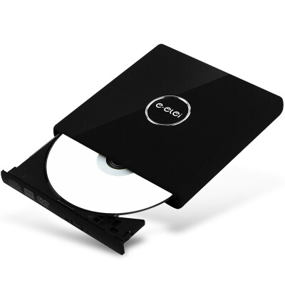 

E-elei 8-speed USB2.0 external drive external DVD burner mobile drive external optical drive black (compatible with Windows Apple / EL-R3K