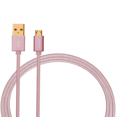 

MOMAX MOMAX 1-TAKE двусторонняя положительная и отрицательная вставка Micro USB-2m Эндрюс кабель для подключения кабеля для передачи данных 2 м розовое золото для Samsung просо Мобильный телефон Huawei