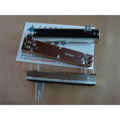 

SL-458G B100K double sliding straight shank long fader potentiometer 20A