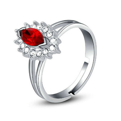 

Yoursfs @ Big Water Drop ct Zircon Ring с микро-пазл CZ Stone вокруг модных вечеринок для женщин