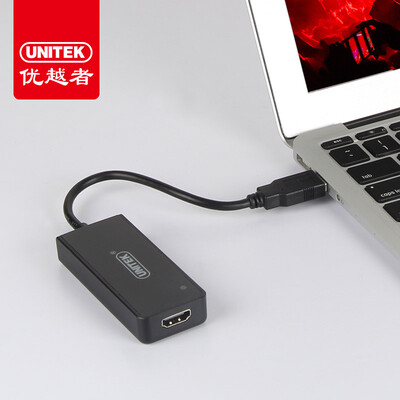 

Улучшенный человек (UniTek) USB оборотов DVI / VGA конвертер USB3.0 внешний графический интерфейс определения адаптера компьютер, подключенный к мульти-экран телевизора адаптер дисплея кабеля Y-3801
