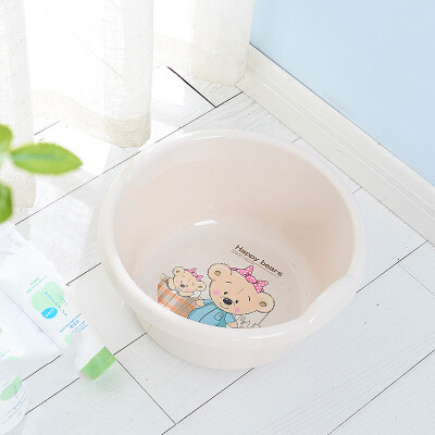 

【Jingdong Supermarket】 Shun Mei plastic pot 34CM European style basin with handle thickened bathroom kitchen multi-purpose basin SM-2060 color random