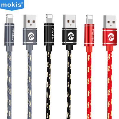 

Moxi mokis high-quality Apple 76 5s data cable charging line mobile phone charger line power cord 3 installed 1 m black red gray for iphone series
