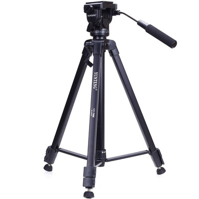 

Yunteng (Yunteng) VT-7008 профессиональный штатив штатив голова костюм крупномасштабный микро-сингл цифровая зеркальная камера штатив камеры с черным высококачественного алюминия