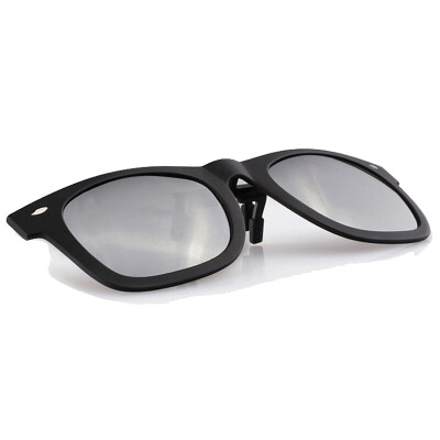 

Helen Keller sunglasses clip clip male and female sunglasses clip clip couple HP806C5 black frame white mercury